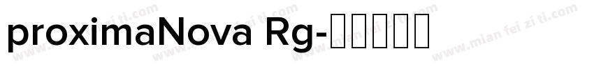 proximaNova Rg字体转换